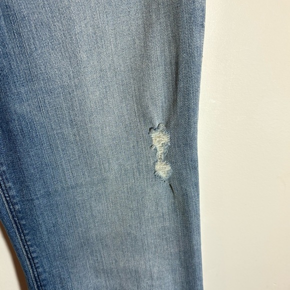 BLACK ORCHID LA Sz 28 MIA Mid-Rise Skinny Flare Mid-Wash Distressed Denim Jeans - Picture 10 of 13